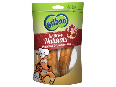snack de couro para cão ossos