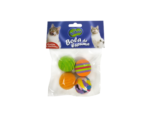 bola de espuma brinquedo para gato brincadeira divertido