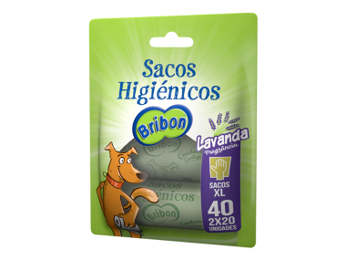 sacos higiénicos cão passeio lavanda